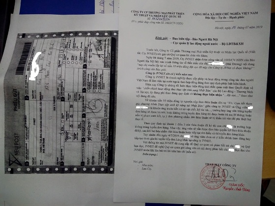 Công ty XKLĐ JVNet: Bài 1 - Đăng ký thi đơn hàng, muốn hủy có được không?